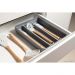 Organizador Suporte Multiuso De Gavetas Logic Para Talheres Chumbo