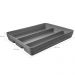 Organizador Suporte Multiuso De Gavetas Logic Para Talheres Chumbo