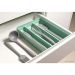 Organizador Suporte Multiuso De Gavetas Logic Para Talheres Chumbo