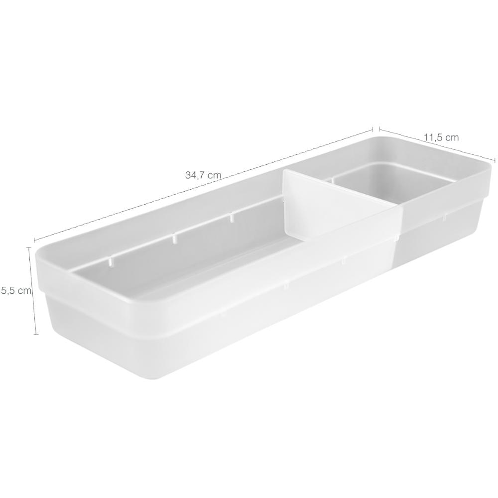 Organizador de Gavetas Quarto Organizador de Maquiagem Biju Porta Treco Multiuso Natural