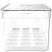 Organizador de Ovos Clear Fresh 36 UN Porta Ovos Com Tampa e Alças Laterais Geladeira Cozinha OU