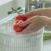 Organizador de Verduras Saladas para Geladeira 5,5l Clear Fresh Com Cesto Natural