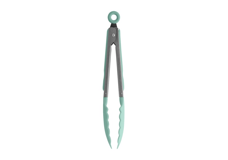 Pegador Silicone Verde menta Cozinha Multiuso Pinça Culinária 28cm OU PN100VDMF