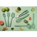 Pegador Silicone Verde menta Cozinha Multiuso Pinça Culinária 28cm OU PN100VDMF