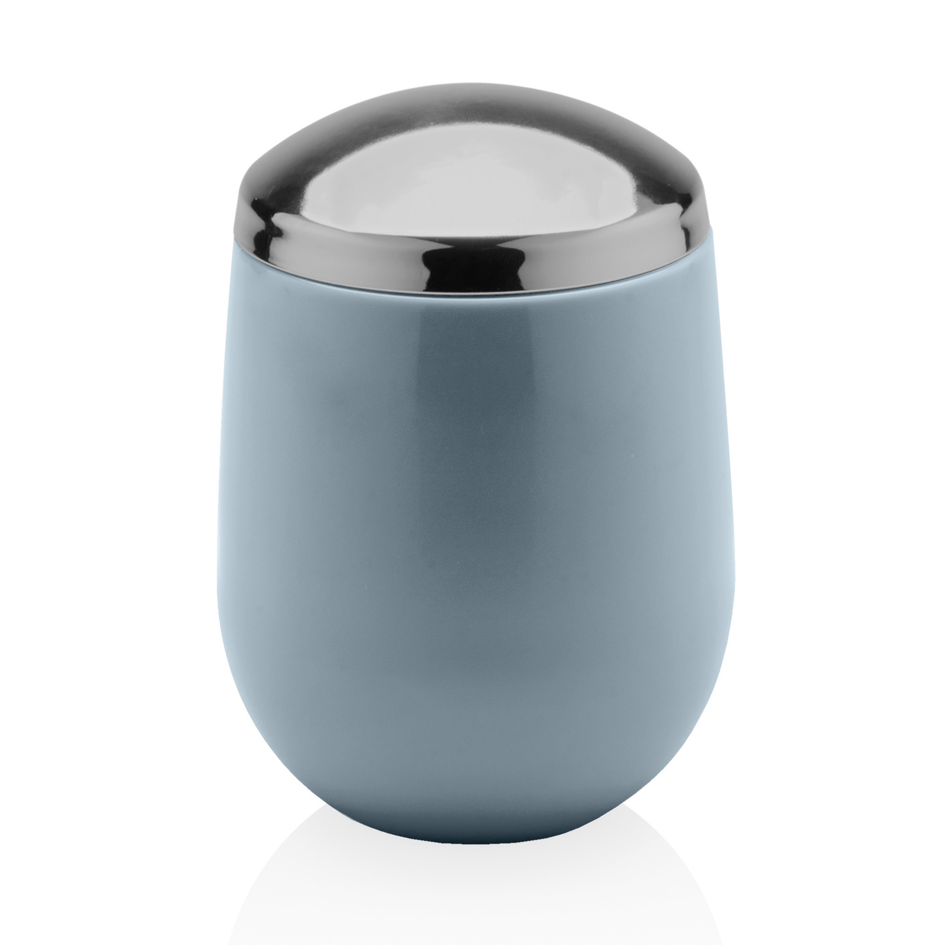Porta Algodão Cotonete New Belly Cromo azul glacial OU PAB721AZGF 