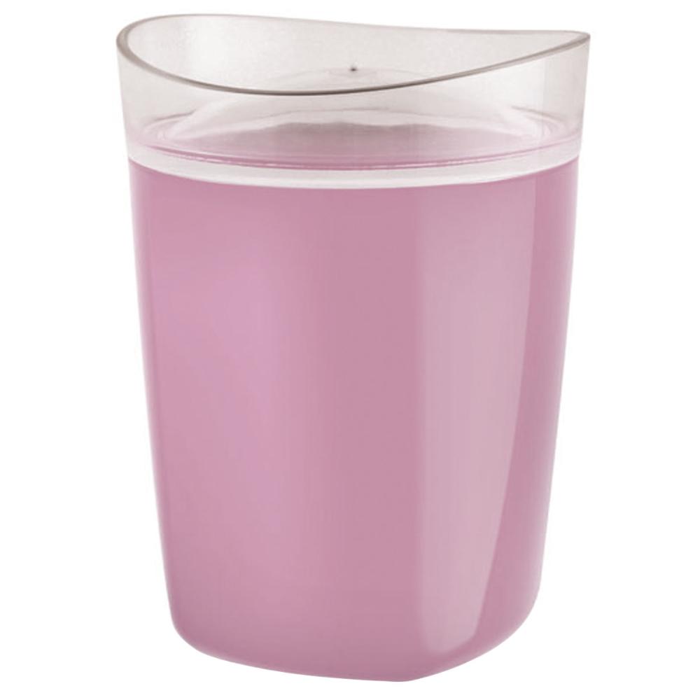 Porta Algodão Pote Porta Cotonete Acessório Banheiro Organizador Pia Para Banheiro Rosa Quartzo