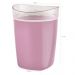 Porta Algodão Pote Porta Cotonete Acessório Banheiro Organizador Pia Para Banheiro Rosa Quartzo