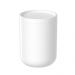 Porta Algodão e Cotonete com Tampa Branco Fosco Organizador