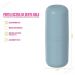 Porta Escova de Dentes com Tampa Bold Azul Glacial para Banheiro Lavabo Pia Ou
