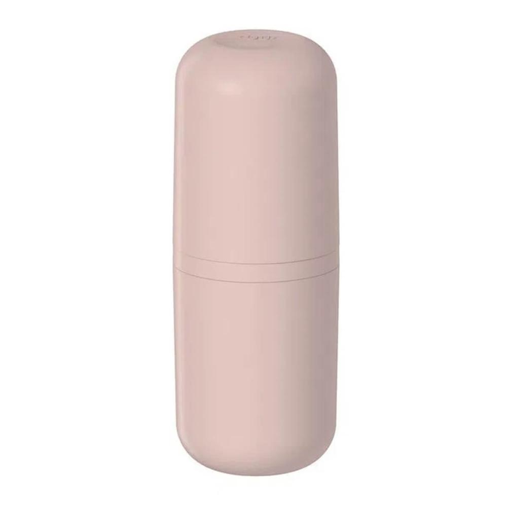Porta Escova de Dentes com Tampa Bold Rosa Duna para Banheir