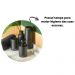 Porta Escova de Dentes com Tampa Dórica Preto Fosco para Banheiro Lavabo Pia Ou