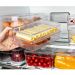 Porta Frios Duplo Transparente Organizador Clear Fresh Porta Queijo E Presunto OU