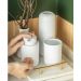 Porta Sabonete Líquido Bold Branco Fosco Dispenser Sabonete 300ml Banheiro Ou