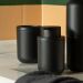 Porta Sabonete Líquido Bold Preto Dispenser Sabonete 300ml Banheiro Ou