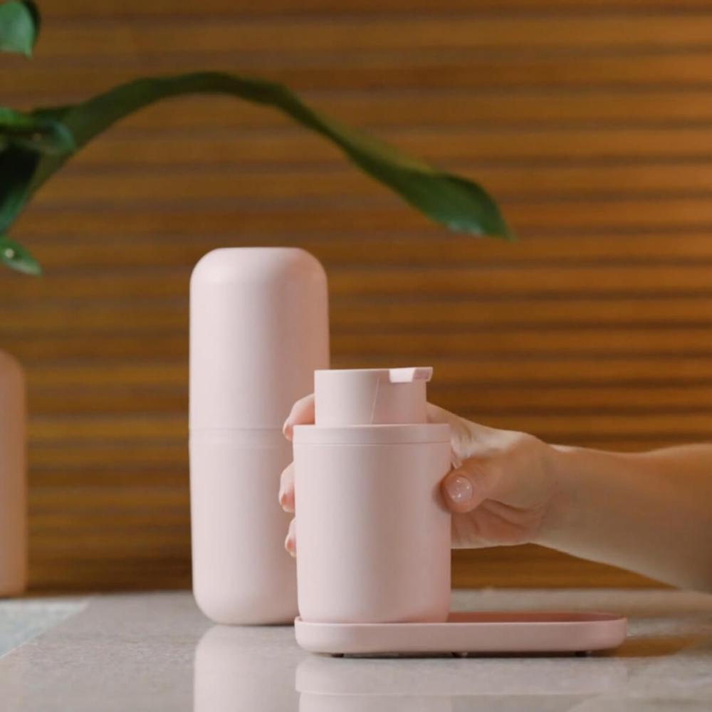 Porta Sabonete Líquido Bold Rosa Duna Dispenser Sabonete 300