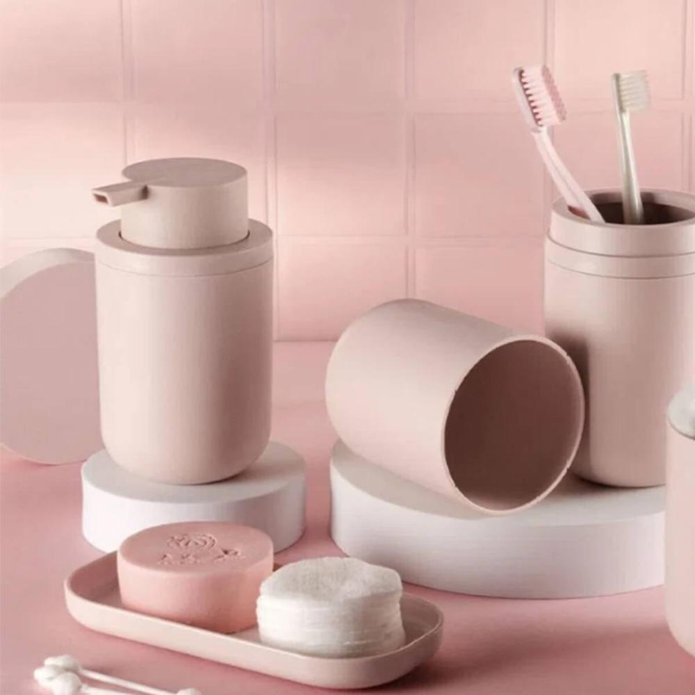Porta Sabonete Líquido Bold Rosa Duna Dispenser Sabonete 300