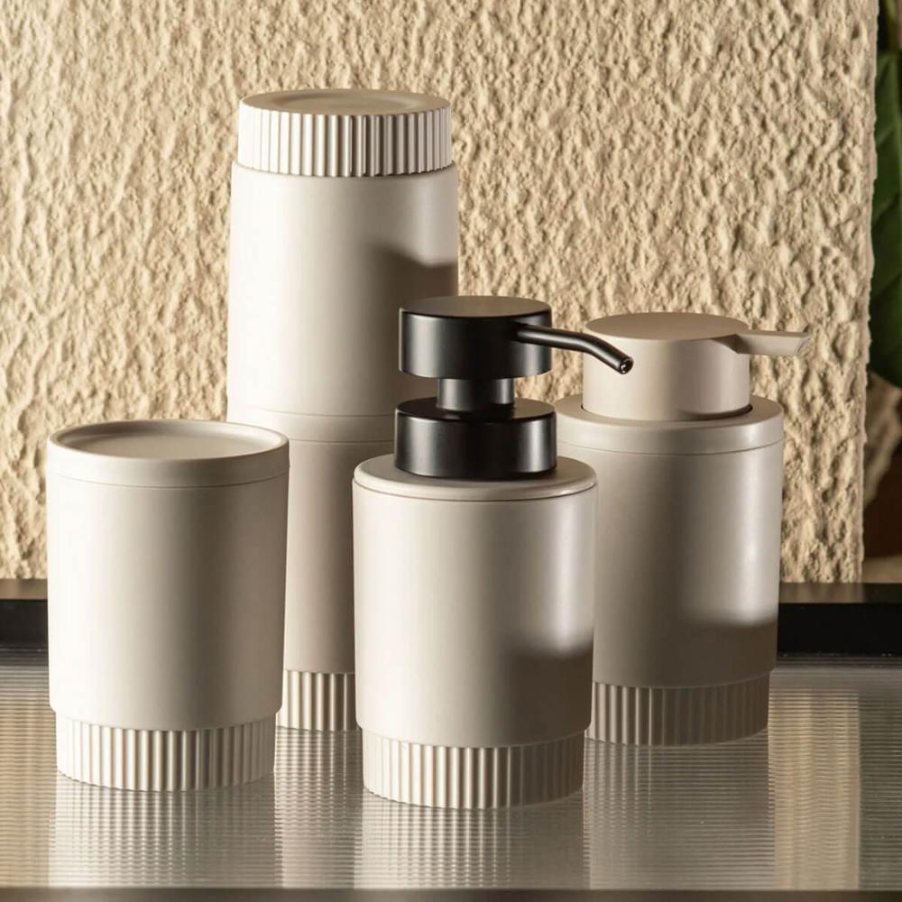 Porta Sabonete Líquido com Válvula Dórica Bege 300ml Dispens