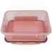 Pote Click Retangular 1280ml Com Tampa Hermética E Trava Rosa