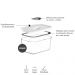 Pote De Vidro Hermético 725ml Marmita Comida Ou Branco Fresh Lock Mantimento