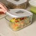 Pote De Vidro Hermético 725ml Marmita Comida Ou Branco Fresh Lock Mantimento
