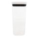 Pote Hermético 1,5l Plástico Branco com Tampa Vedação Em Silicone Block Ou
