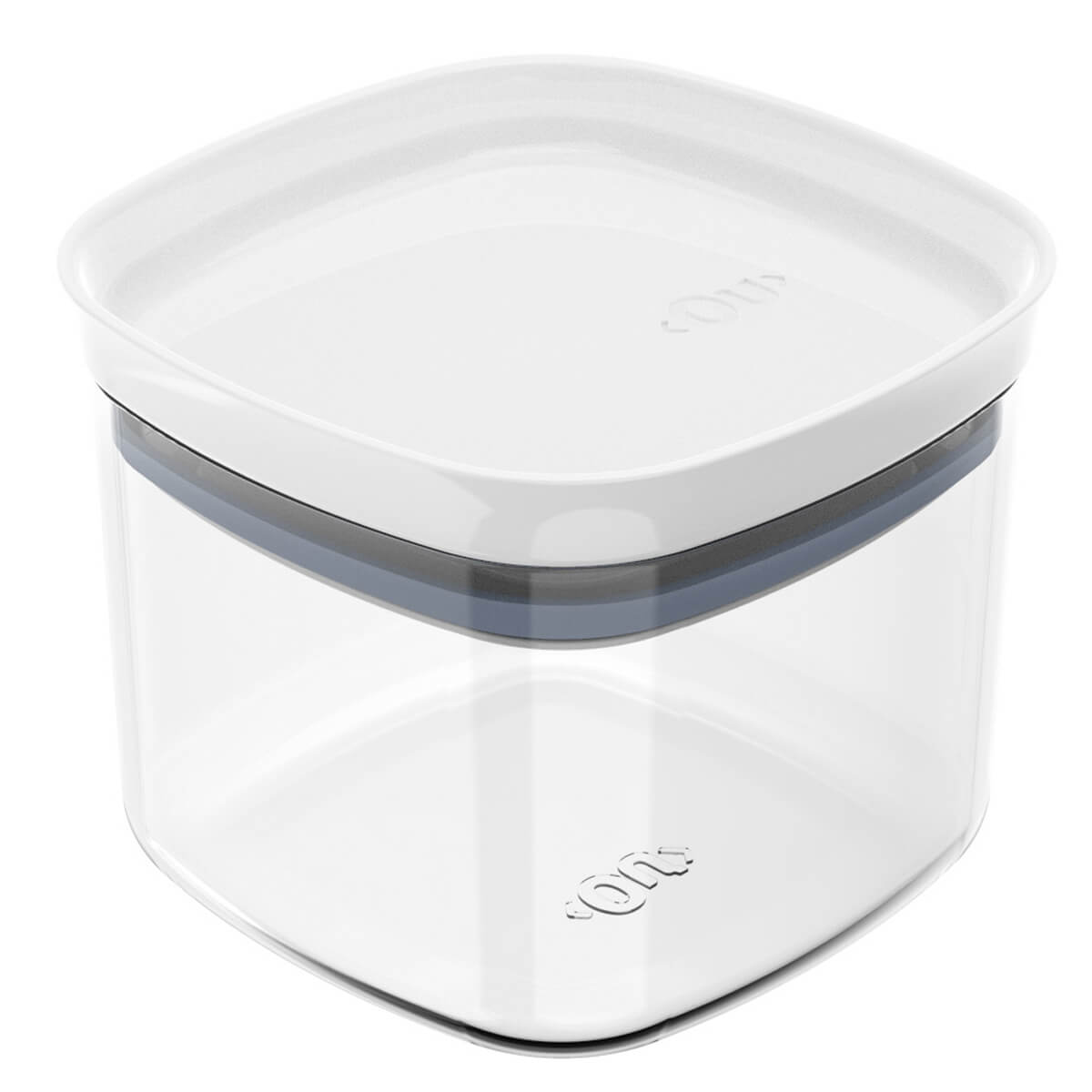 Pote Hermético 450ml Plástico Vedação Hermética Em Silicone Branco