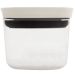Pote Hermético 450ml Plástico Vedação Hermética Em Silicone Branco
