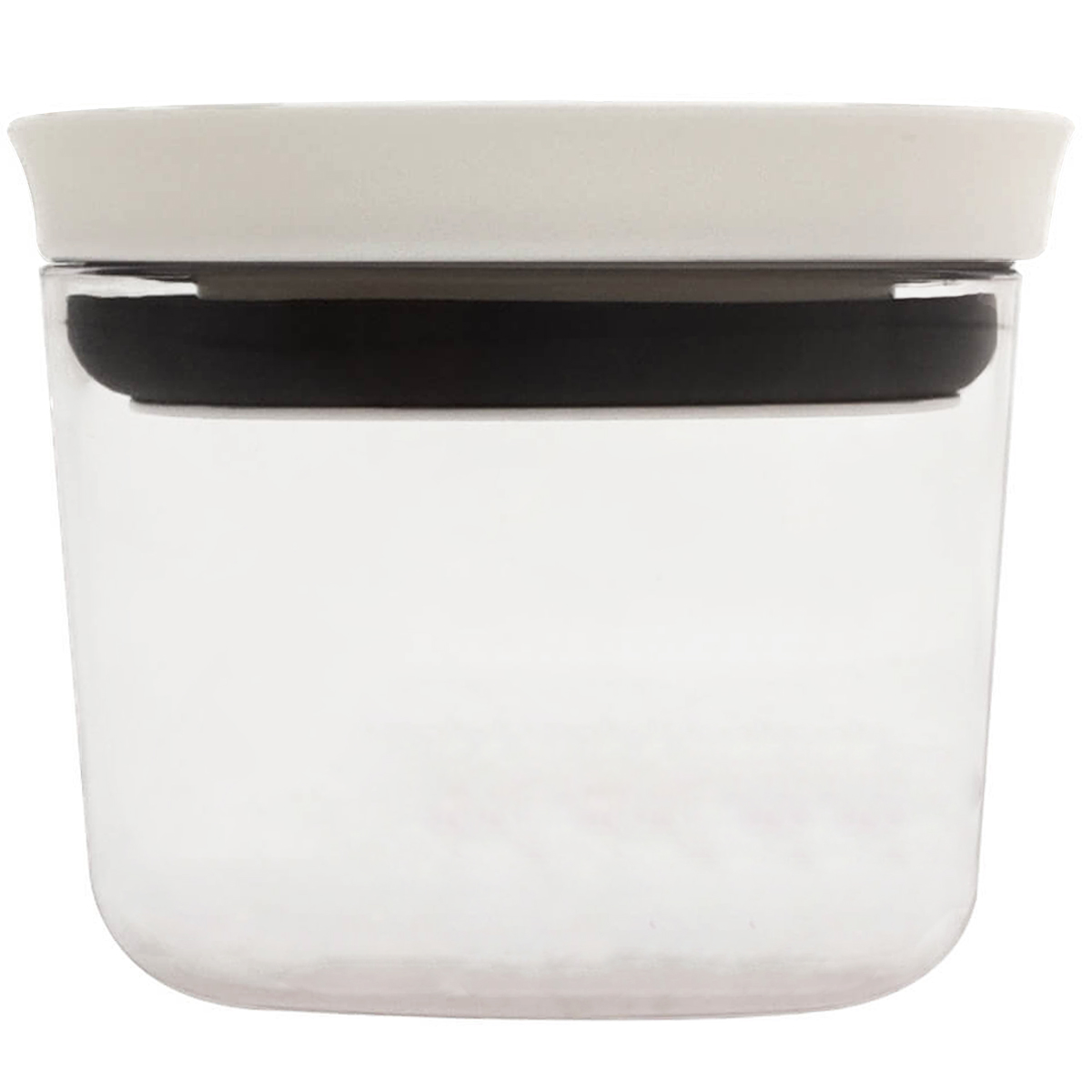 Pote Hermético 450ml Plástico Vedação Hermética Em Silicone Branco