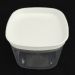 Pote Hermético 450ml Plástico Vedação Hermética Em Silicone Branco