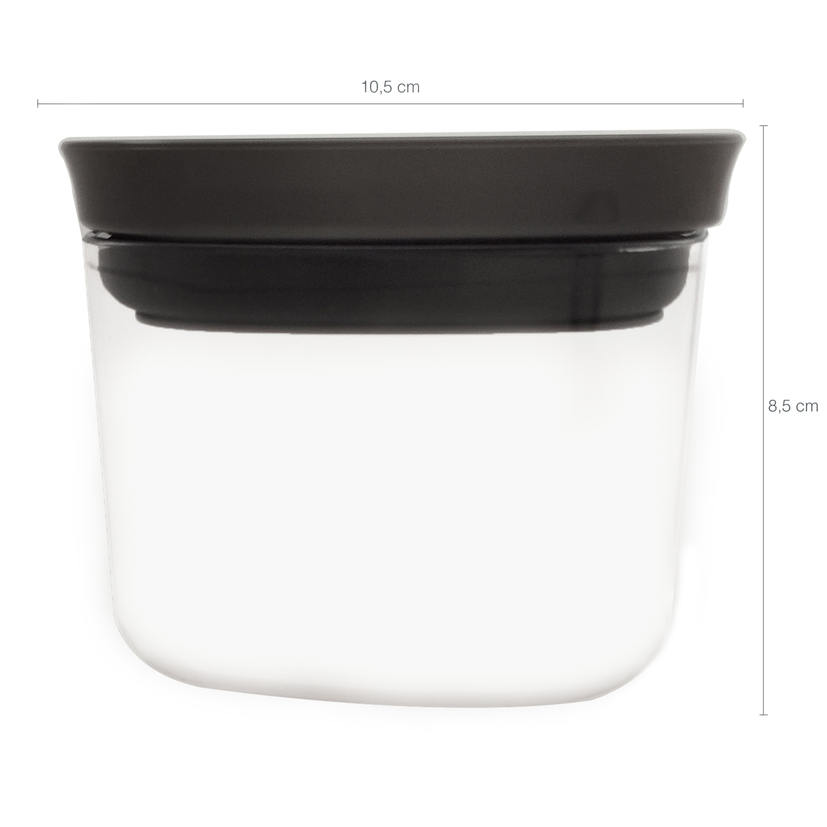Pote Hermético 450ml Plástico Vedação Hermética Em Silicone Chumbo