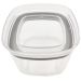 Pote Hermético 450ml Plástico Vedação Hermética Em Silicone Natural