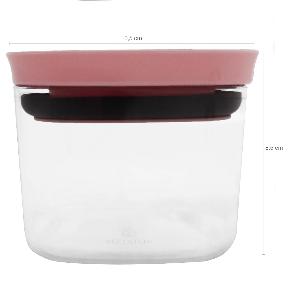 Pote Hermético 450ml Plástico Vedação Hermética Em Silicone Rosa