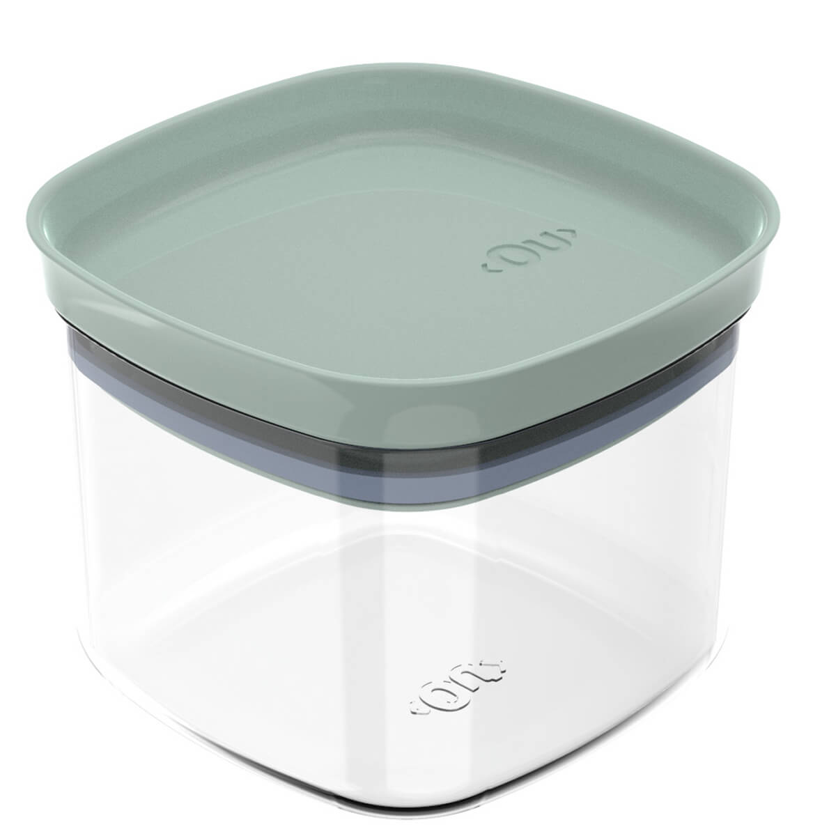 Pote Hermético 450ml Plástico Vedação Hermética Em Silicone Verde Menta