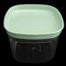 Pote Hermético 450ml Plástico Vedação Hermética Em Silicone Verde Menta