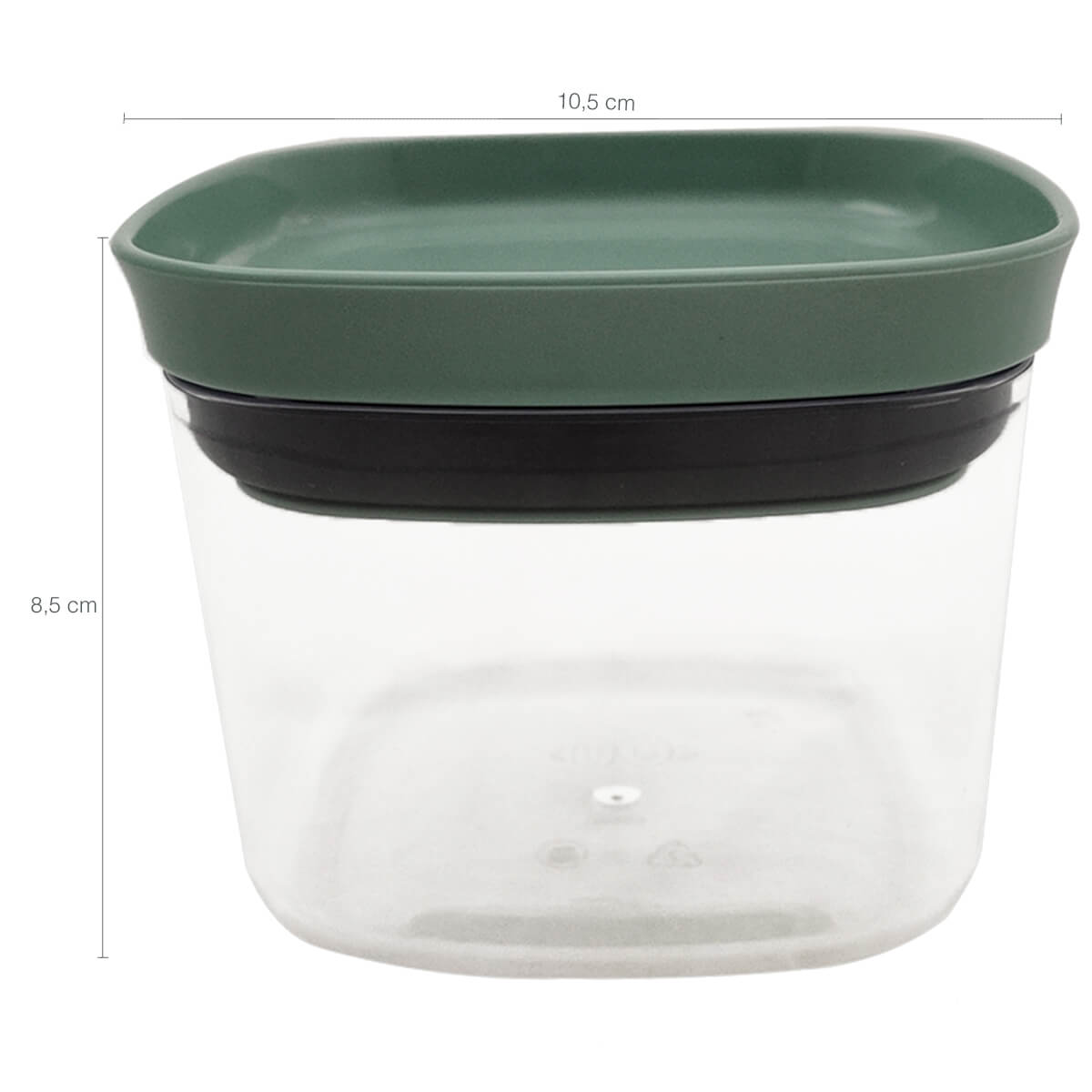 Pote Hermético 450ml Plástico Vedação Hermética Em Silicone Verde Menta