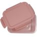 Pote Hermético 560ml Retangular Trava Click Mantimentos Rosa