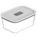 Pote Hermético De Vidro 1,2l Branco Ou Fresh Lock Para Geladeira Freezer Forno