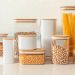 Pote Hermético Keep Ou 340ml Tampa de Bambu Recipiente Porta