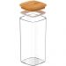 Pote Hermético Keep Ou 340ml Tampa de Bambu Recipiente Porta