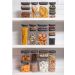Pote Hermético Pequeno Retangular com Tampa 650ml Porta Mantimentos Cozinha Chumbo