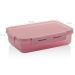 Pote Hermético Retangular 870ml Trava OU Click Lanche Rosa