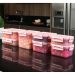 Pote Hermético Retangular 870ml Trava OU Click Lanche Rosa