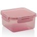 Pote Hermético Tampa Com Travas 800ml Lanche Pequeno Click Rosa