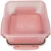 Pote Hermético Tampa Com Travas 800ml Lanche Pequeno Click Rosa