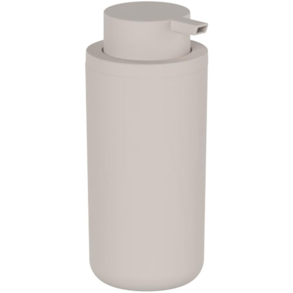 Saboneteira Dispenser 500ml Bege Eleve Sabonete Liquido Shampoo Parede Banheiro Ou