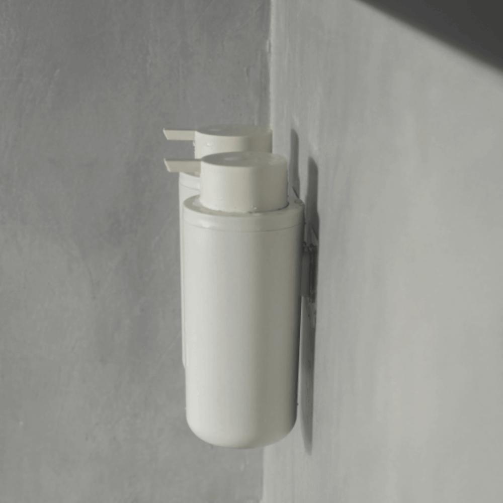 Saboneteira Dispenser 500ml Bege Eleve Sabonete Liquido Shampoo Parede Banheiro Ou