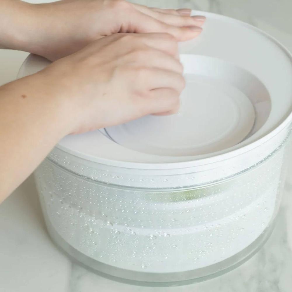 Secador e Organizador de Saladas Legumes Verduras 5,5l Clear Fresh Natural Geladeira