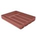 Separador Porta Talheres com Tampa Organizador de Gaveta Multiuso Logic Terracota