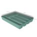Separador Porta Talheres com Tampa Organizador de Gaveta Multiuso Logic Verde Menta