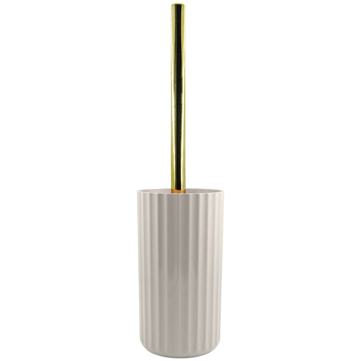 Suporte Com Escova Sanitária Groove Vaso Privada Banheiro Ou Bege Fechado